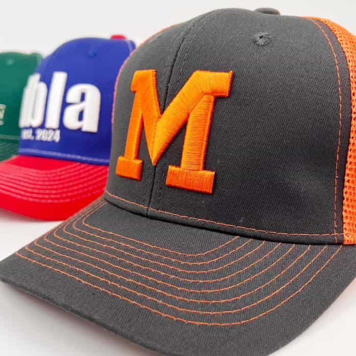3D Logo Embroidered Caps