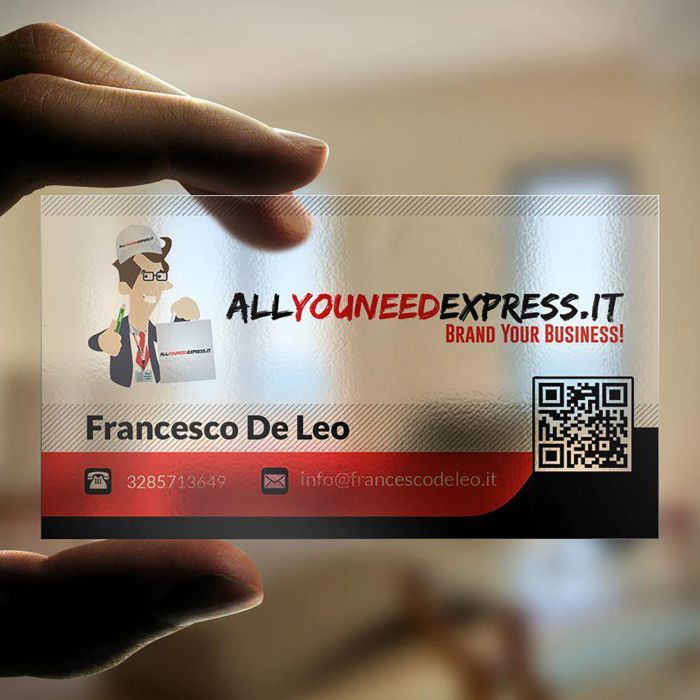 Transparent Business Card